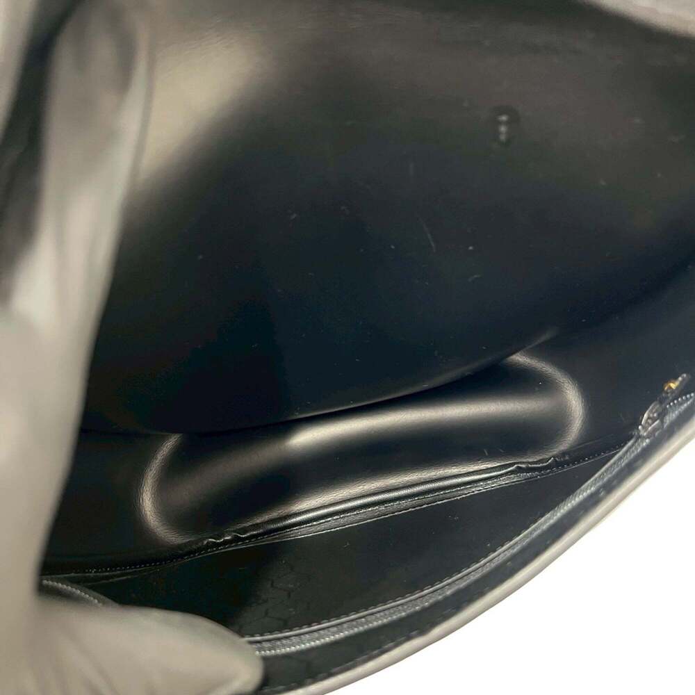 CHRISTIAN DIOR Vintage Black Leather Shoulder Bag - Picture 9 of 10